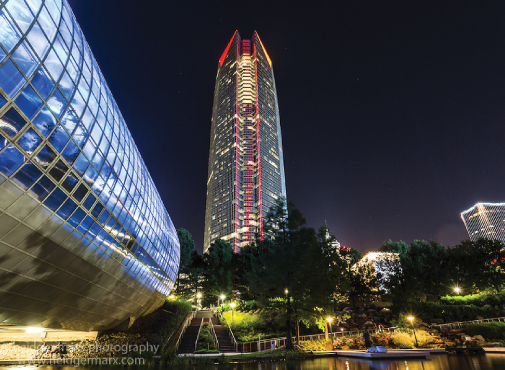 Oklahoma City Night Skyline