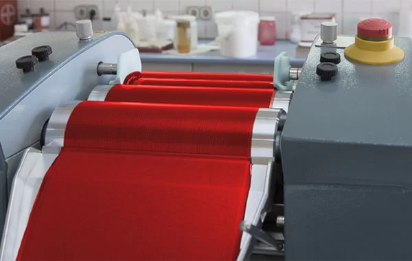 EXAKT Three Roll Mills red product
