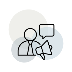icon representing asking questions