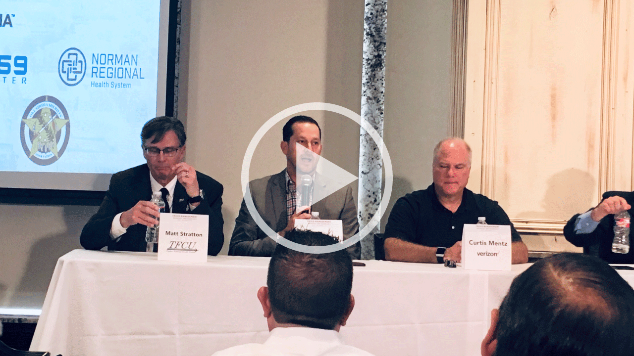 Dusty Burchfield on Journal Record Crisis Management Panel