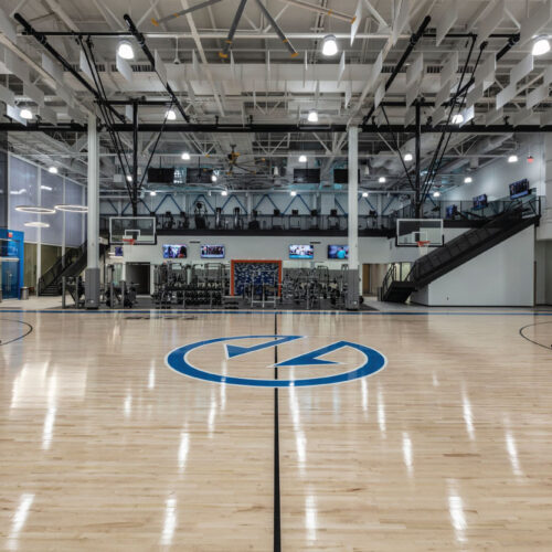 full view of the basketball court